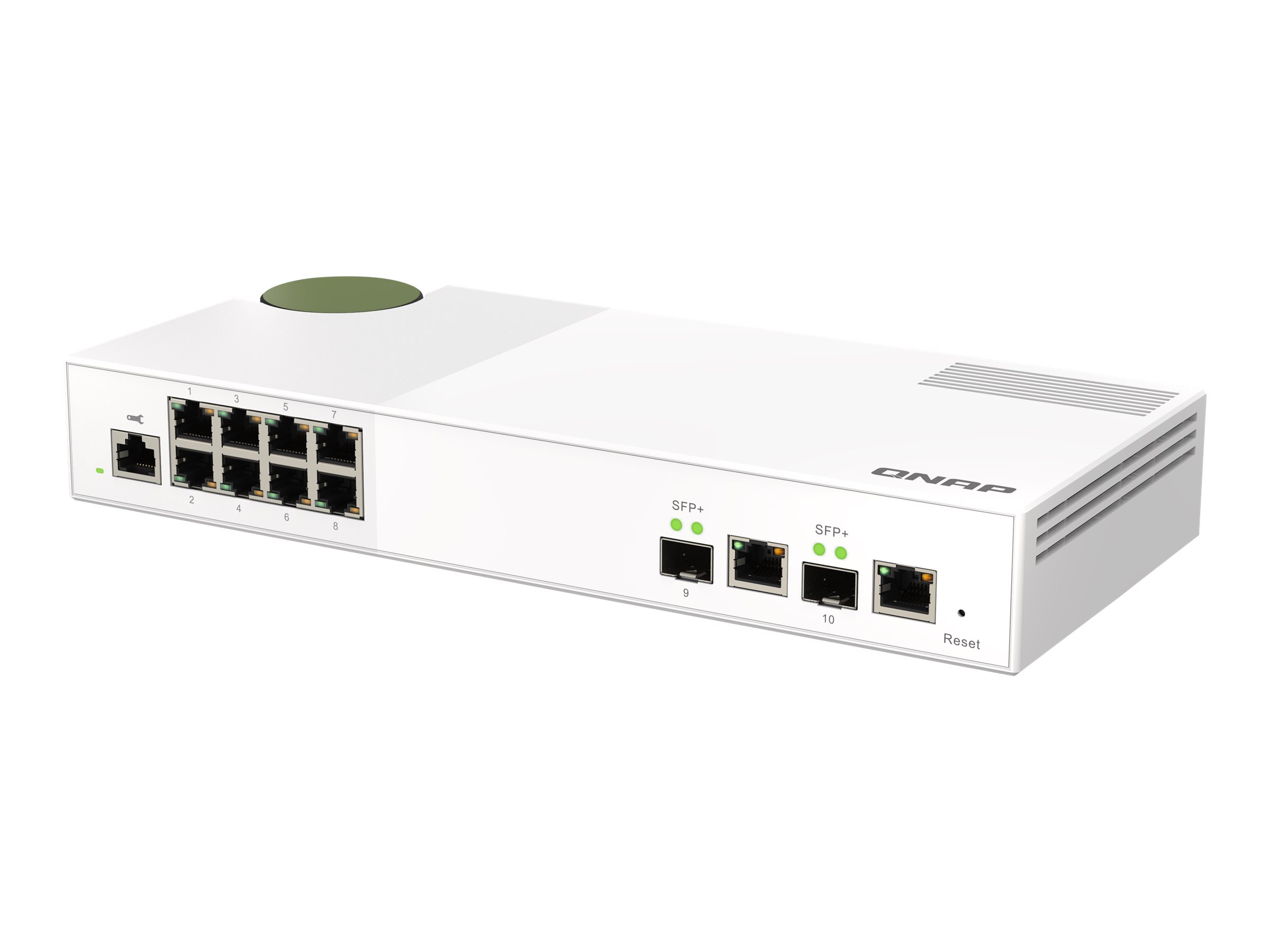 QNAP QSW-M2108-2C - Switch - Administreret - 2 x 10 Gigabit SFP+ + 8 x 2.5GBase-T - desktop