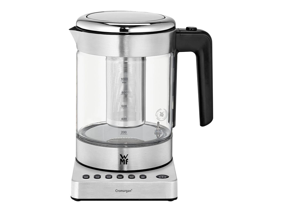 WMF KITCHENminis 04131800, 1 L, 1960 W, Rustfrit stål, Glas, Justerbar termostat, Vandmåler