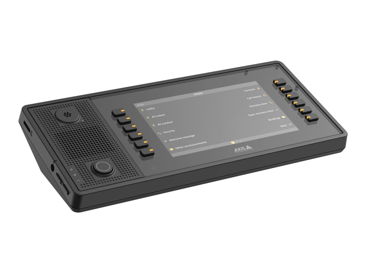 AXIS C6110 - dispatch-konsol - SIP, RTP, SIP over TLS, SIPS - sort (02709-001)