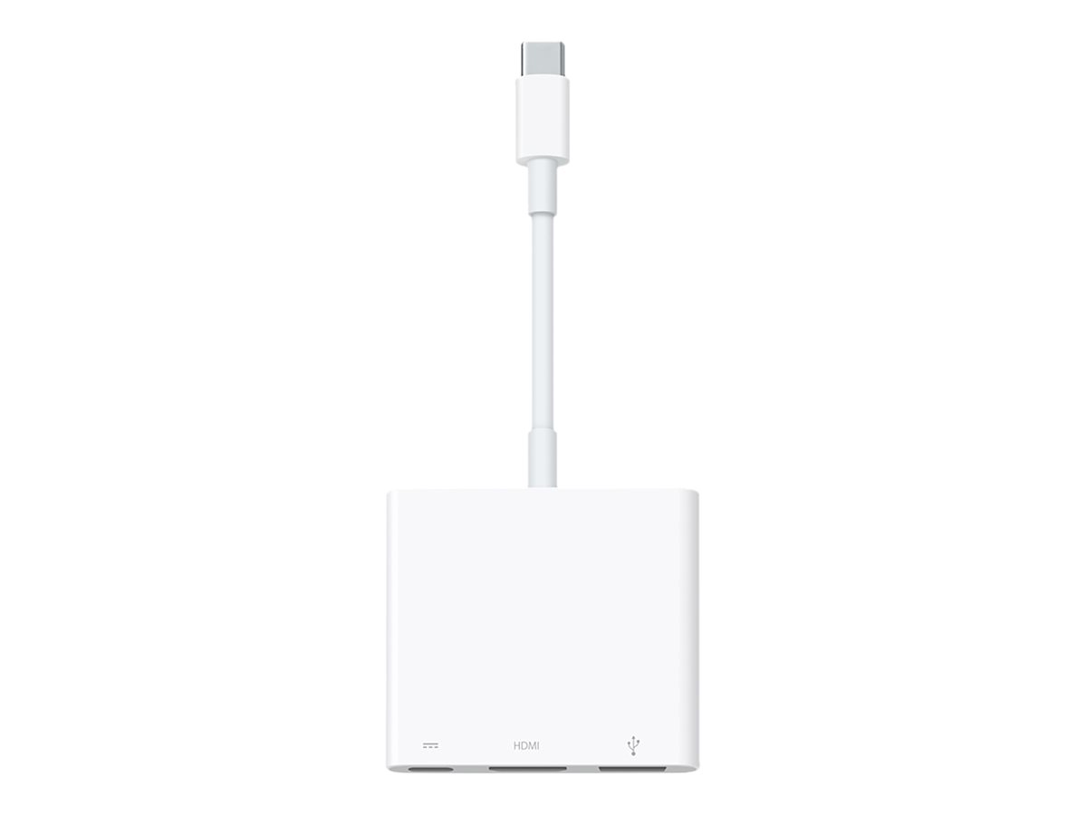 Apple - Videoadapter - USB-C han til USB, HDMI, USB-C (kun strøm) hun - 4K(3840 x 2160) support