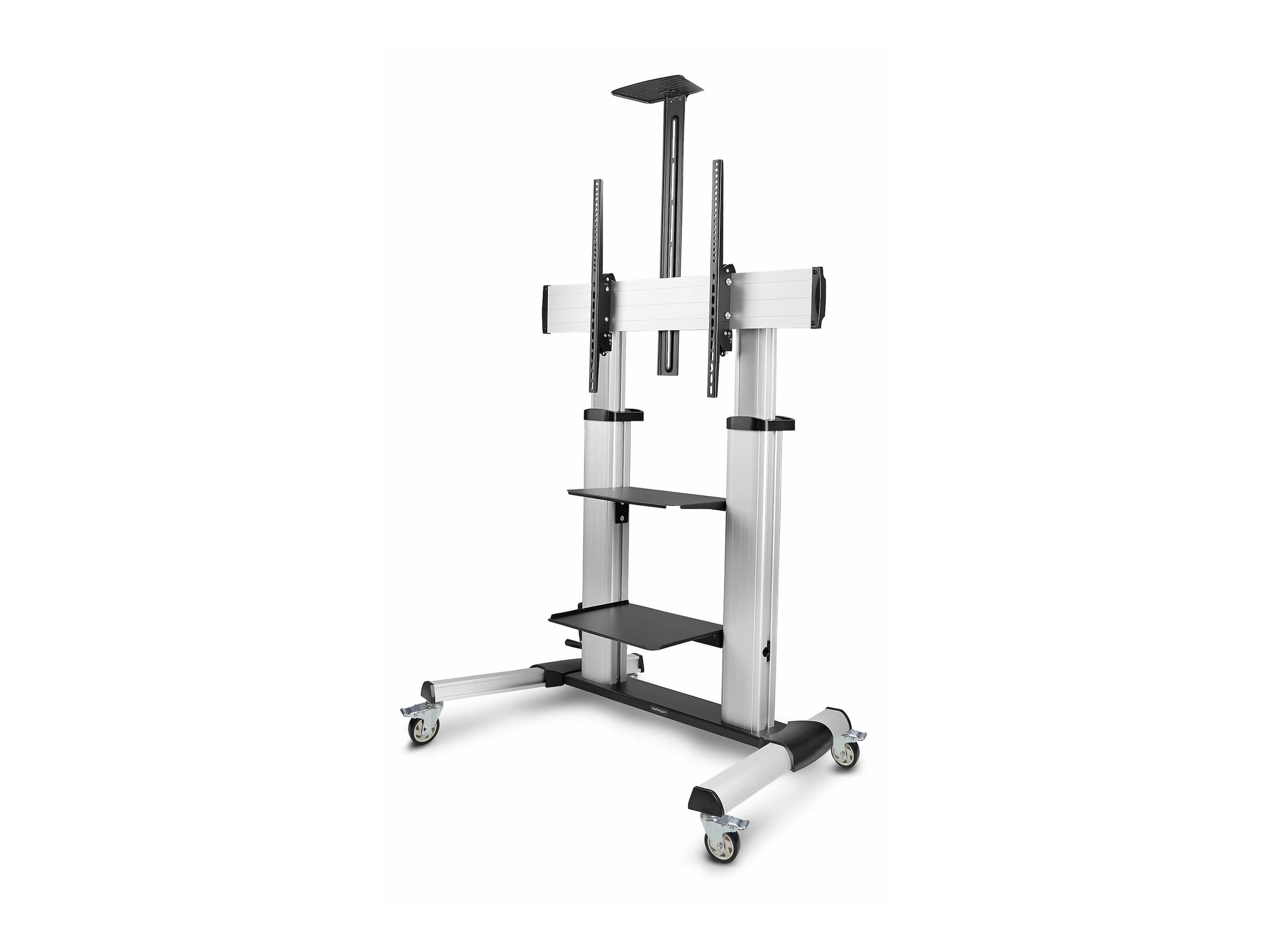 StarTech.com Rolling TV Cart/Stand On Wheels, Up to 100inch/220lb Screens Vogn med hjul Fladt panel 60"-100"