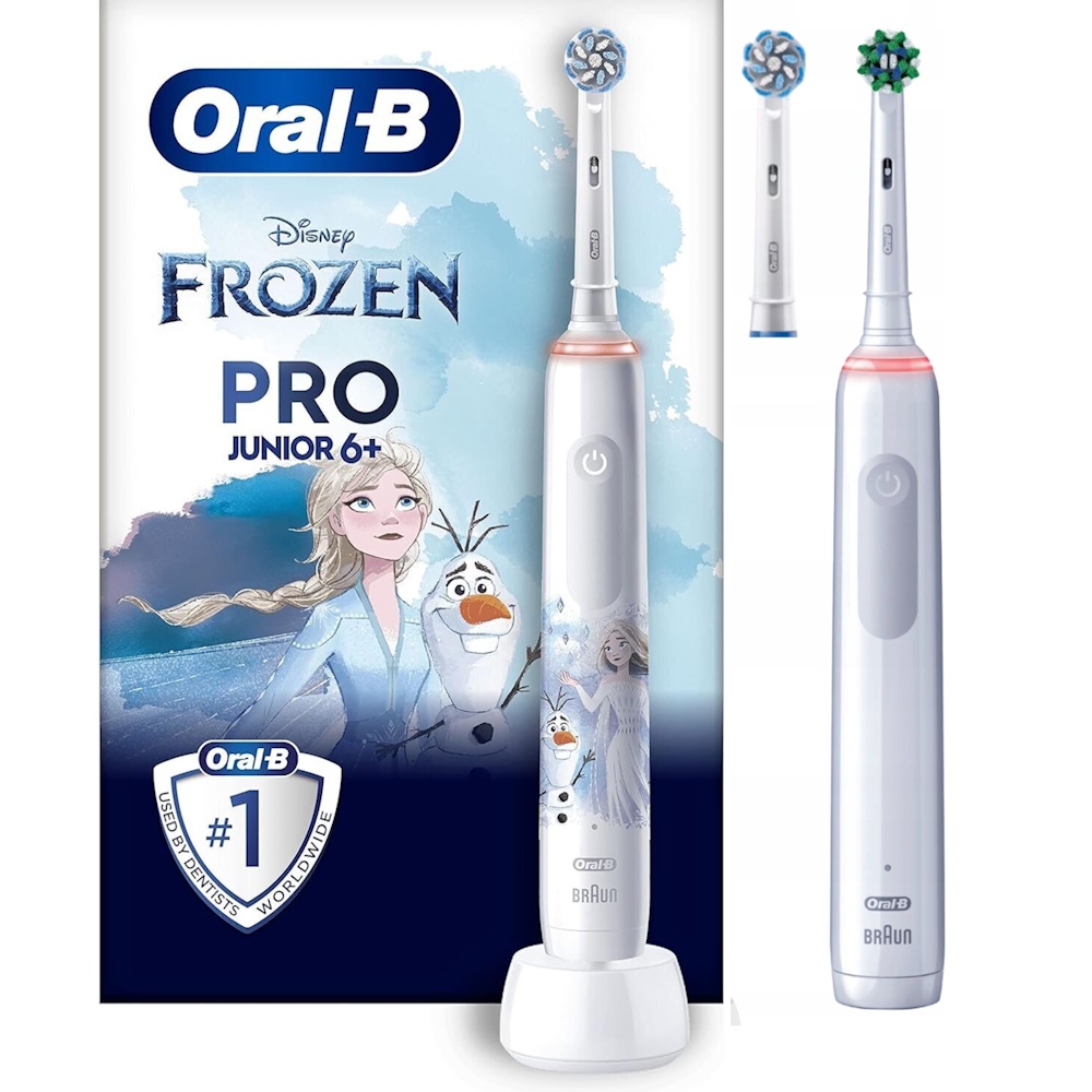 Oral-B Family Pack Braun Oral-B Pro 3 3000 White + Oral-B Junior Frozen 6+ Elektrisk Tandbørste sæt