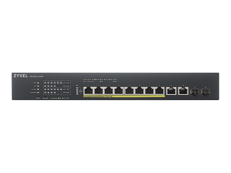 ZyXEL XS1930-12HP 10-port 10G Multi-Gigabit Lite-L3 Smart Managed Switch