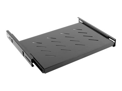Rack hylde 19" - Lanberg Fast bakke AK-1006-B, 1U, sort