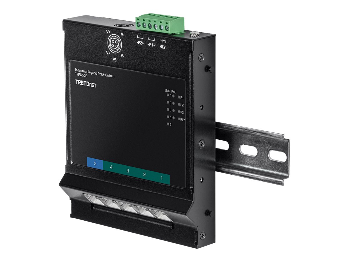 TRENDnet TI-PG50F Switch 5-porte Gigabit PoE+