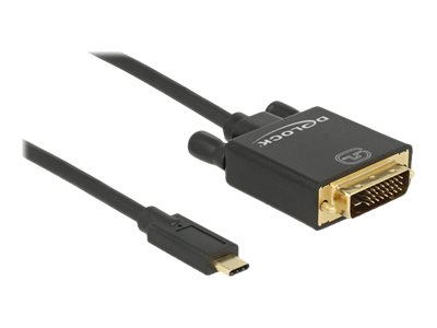 Delock - Ekstern videoadapter - Parade PS171 - USB-C - DVI - sort - detailsalg