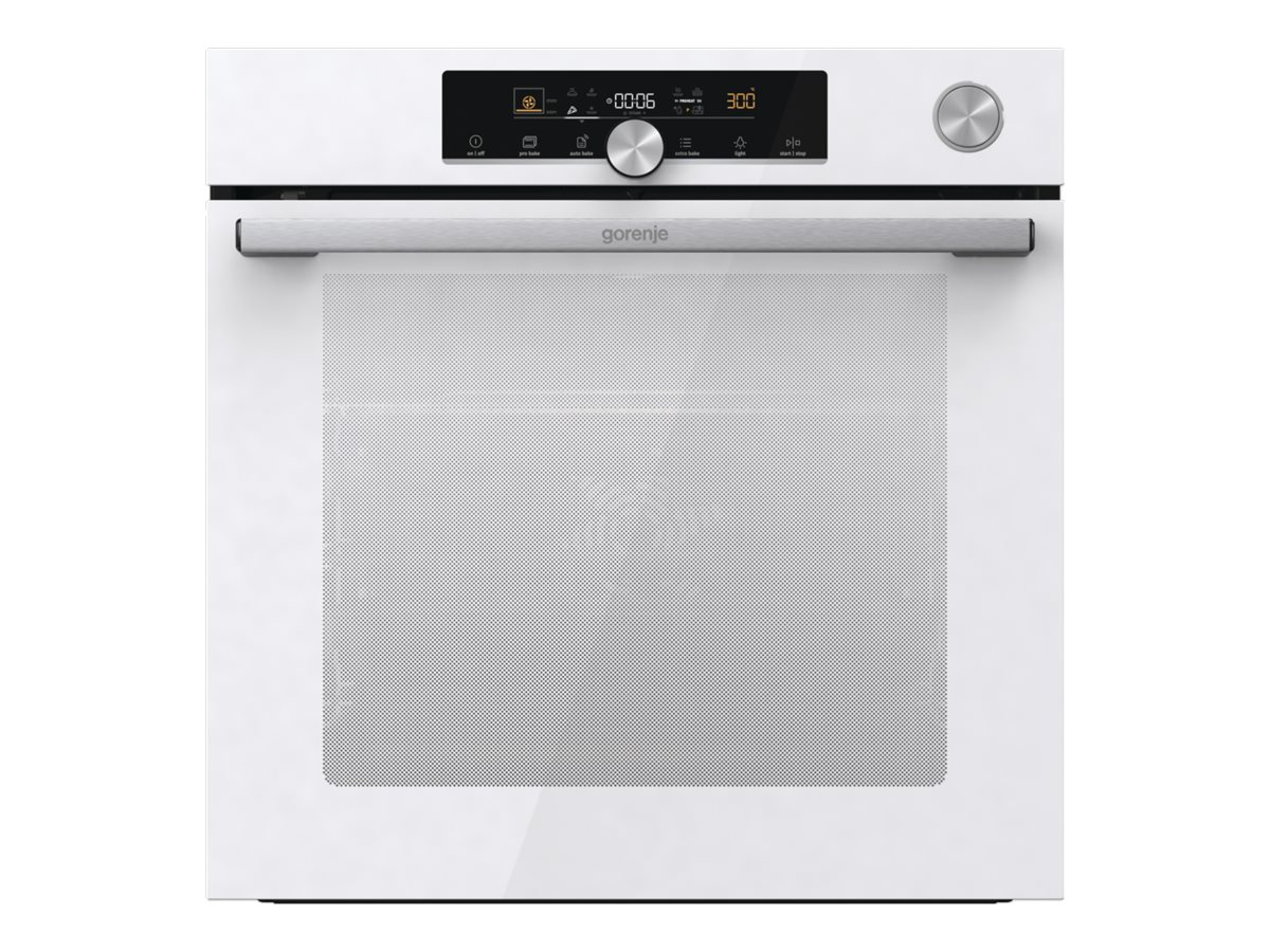Gorenje G600 BPSA6747A08WG - Ovn - med dampfunktion - til indbygning - niche - bredde: 56 cm - dybde: 55 cm - højde: 59 cm - med selv-rengøring - Kla