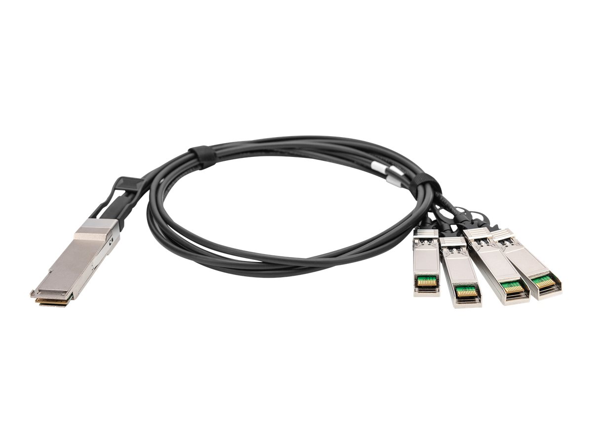Digitus Dn-81321 Qsfp+ Dac Breakout Cable 1m 1m. Qsfp+ 4 X Sfp+