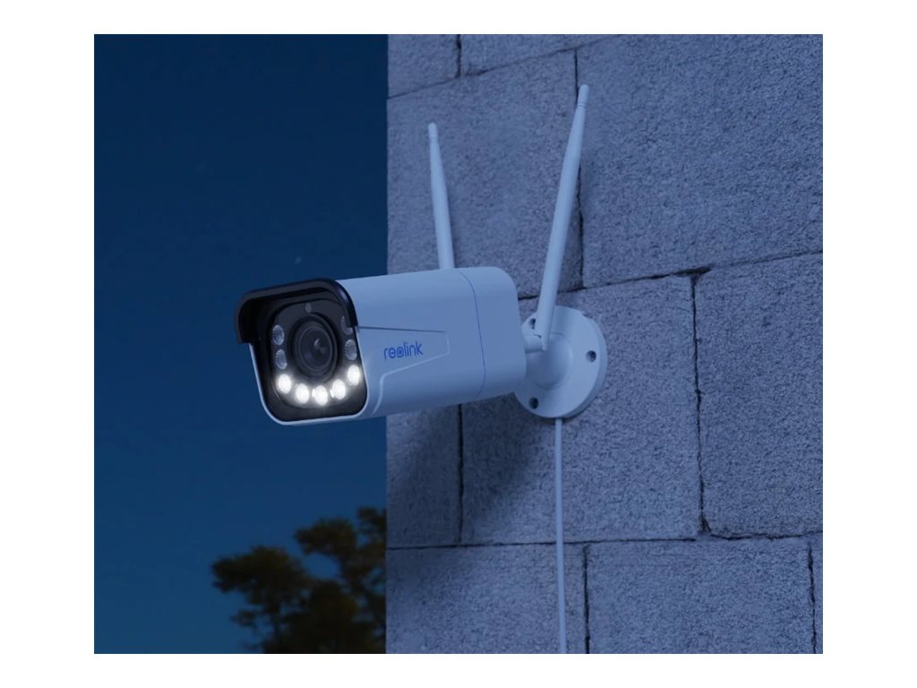 Reolink W430 - Netværksovervågningskamera - kugle - udendørs, indendørs - vejrbestandig - farve (Dag/nat) - 8 MP - 4K - forskellige brændvidder - audio - trådløs - WiFi - 2.4GHz radio, 5 GHz radio