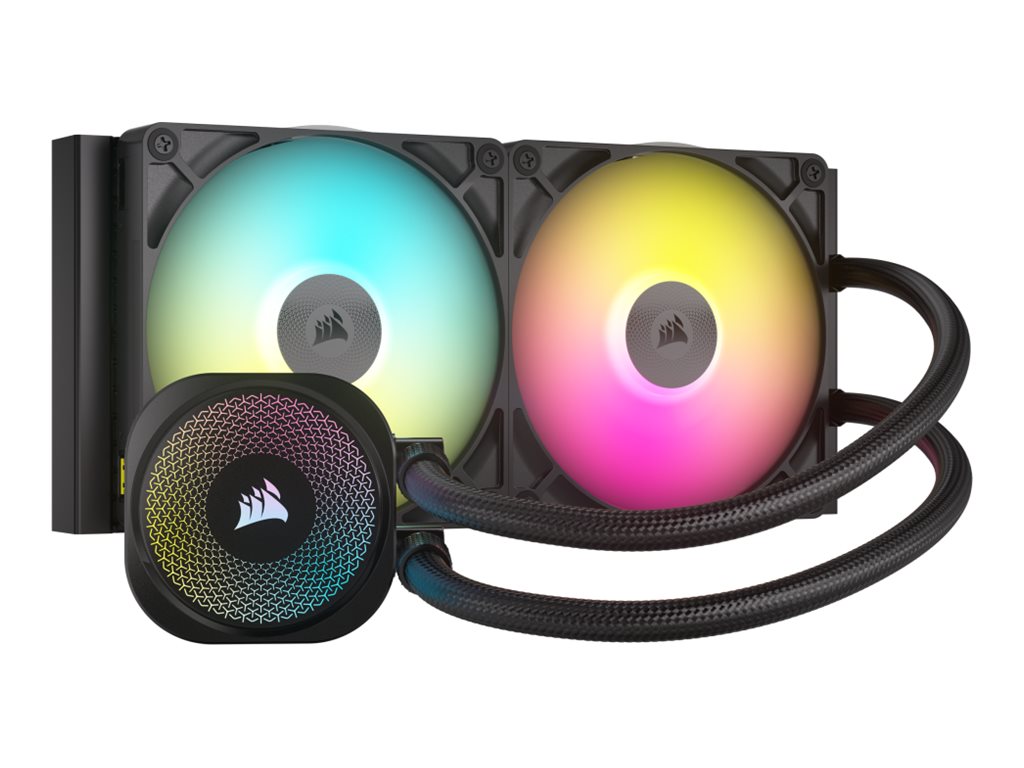 CORSAIR iCUE Link TITAN 280 RX RGB - Processors flydende kølesystem - Radiatorstørrelse: 280 mm - (for: AM4, LGA1700, AM5, LGA1851) - kobber - 140 mm - sort