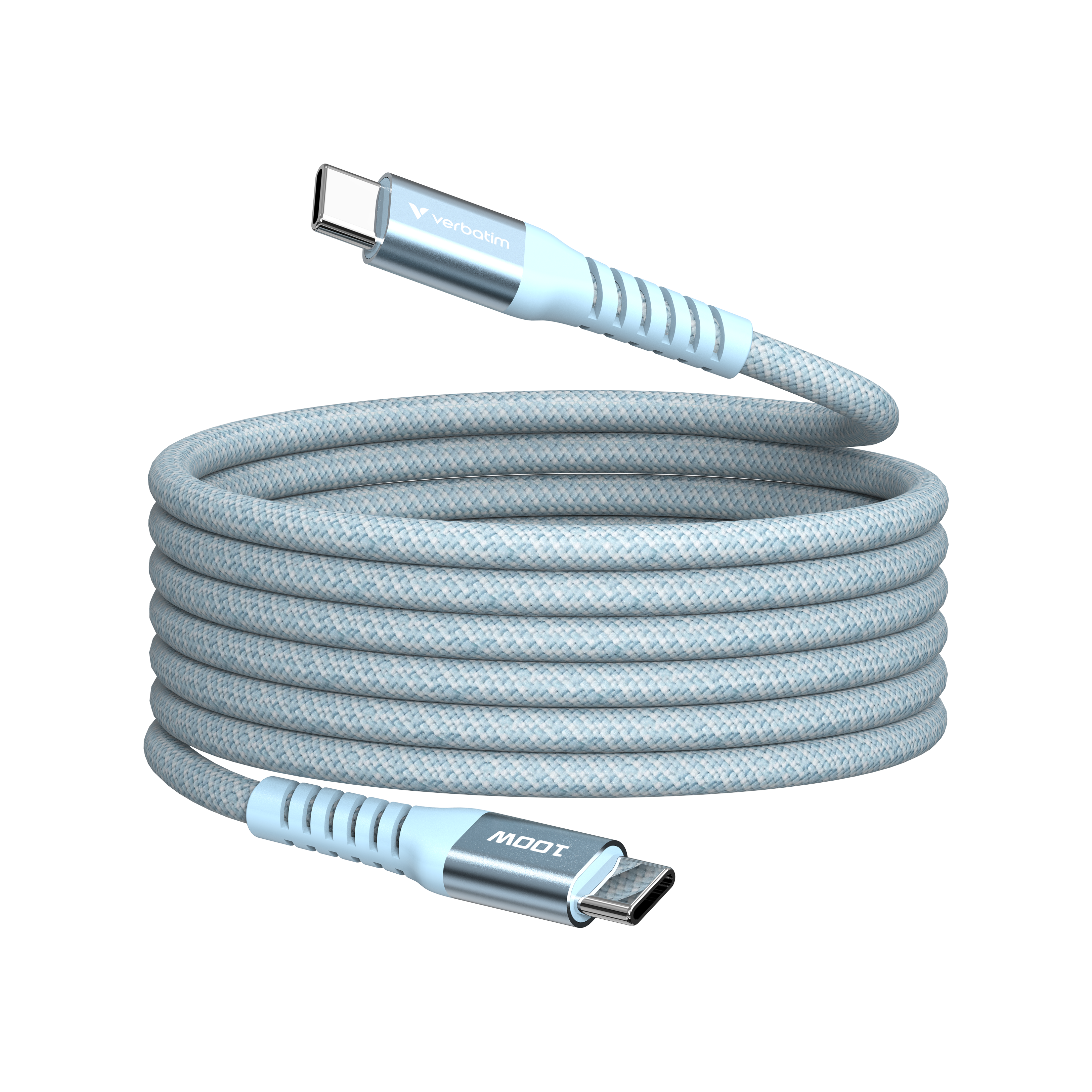 Verbatim - Sync & Charge Magnetic Cable - 100w Usb-c To Usb-c 120 Cm