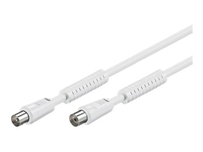 Antennekabel - COAX han til COAX hun, RG59 støjfiltre (10m)