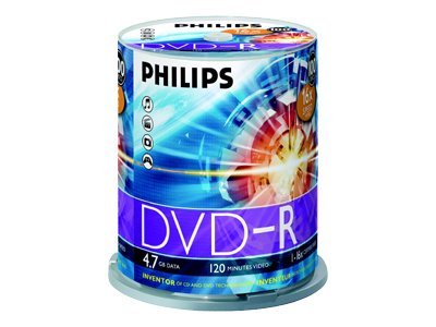 Philips DM4S6B00F - 100 x DVD-R - 4.7 GB (120min) 16x - spindle