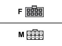 Supermicro Effekt 8 pins +12V (female) - Effekt 8 pins +12V (male) Forlængerkabel til strøm