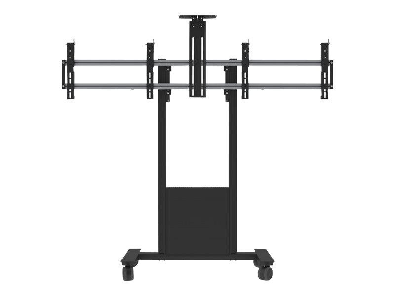 SMS Func Mobile Video Conference Vogn med hjul 2 LCD-displays / CPU / kamera 46"-65"