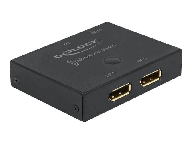 DeLock DisplayPort 2 - 1 bidirectional 8K 30 Hz Video-/audioswitch DisplayPort