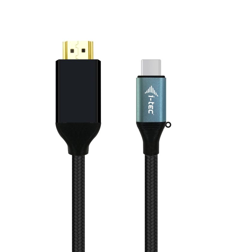 i-Tec Video/audiokabel 1.5m Sort