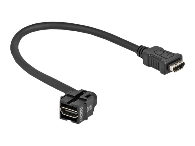 DeLOCK Keystone Module HDMI female 250° > HDMI female cable HDMI-kabel 30cm