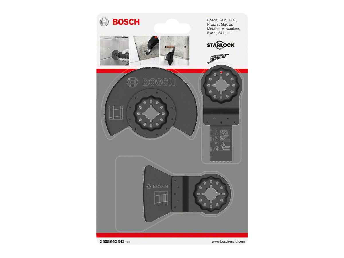 Bosch Basic Multiværktøjs tilbehørssæt Multiværktøj Starlock 3 stk