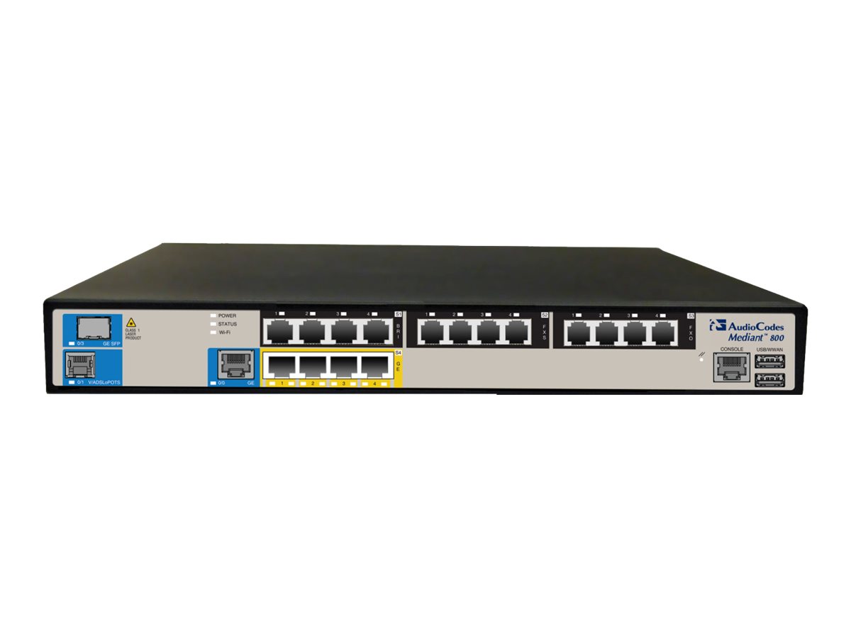 AudioCodes Mediant 800B SBA VoIP-gateway Ethernet Fast Ethernet Gigabit Ethernet