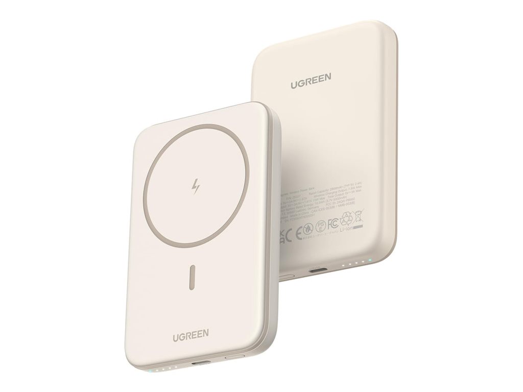 Ugreen Trådløs power bank 5000mAh 15Watt 1xUSB-C Beige