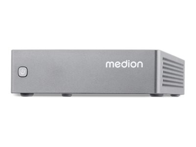 Medion S06e - Mini PC N-series N100 / op til 3.4 GHz - ingen HDD - UHD Graphics - Gigabit Ethernet - intet OS - skærm: ingen - grå