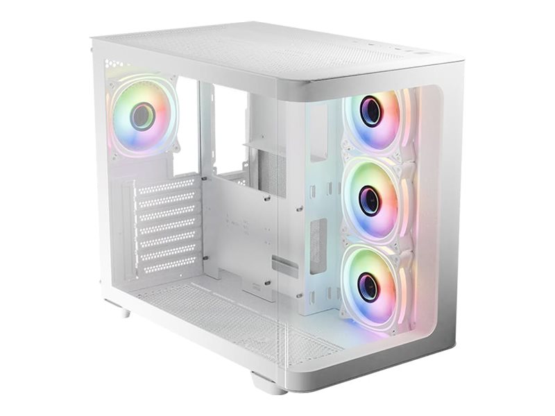 LC Power Gaming 8001W Pro-Storm Light - Kabinet - Tower - Hvid