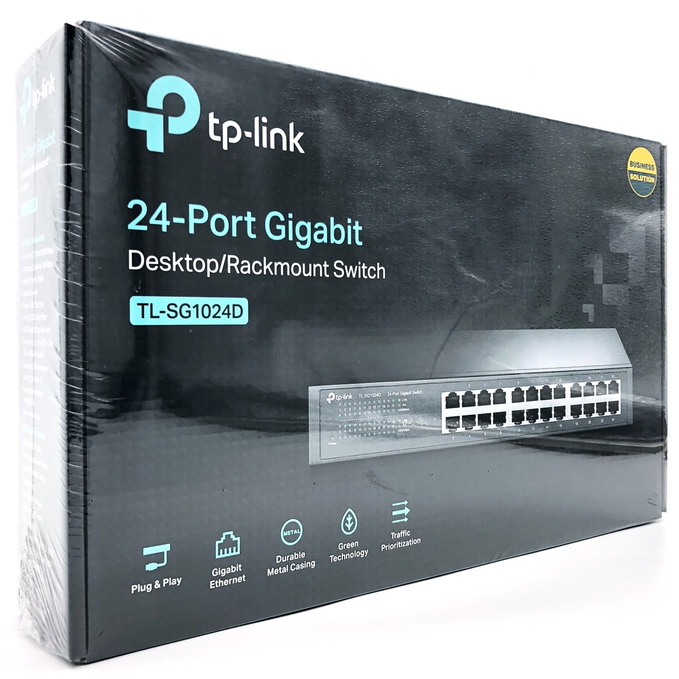 TP-Link TL-SG1024D - Switch - 24 x 10/100/1000 - desktop, monterbar på stativ