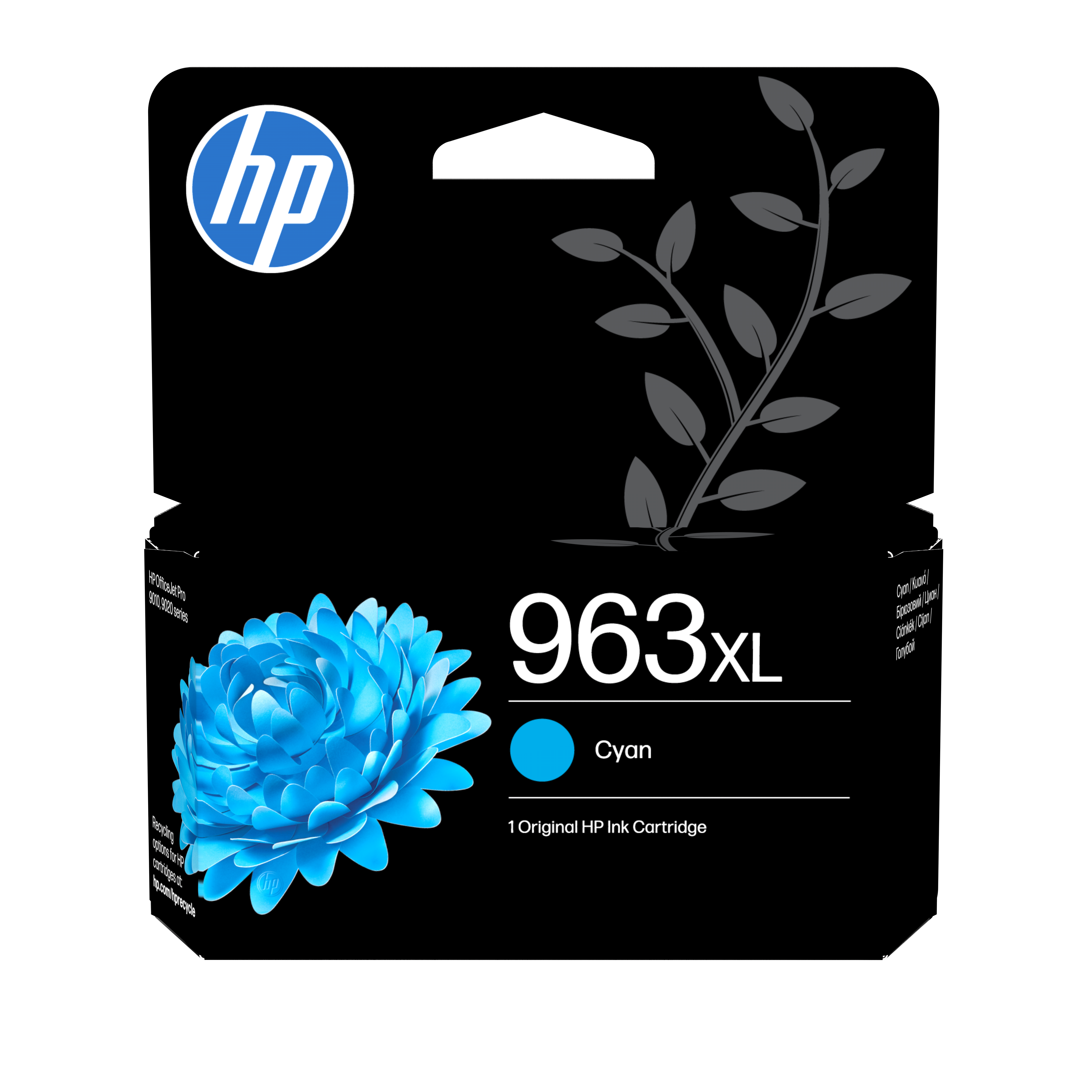 HP 963XL High Yield Cyan Original Cyan billede