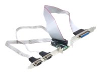 DeLock MiniPCIe I/O PCIe full size 2 x serial RS-232 1 x parallel Parallel/seriel adapter PCI Express Mini Card 230.4Kbps