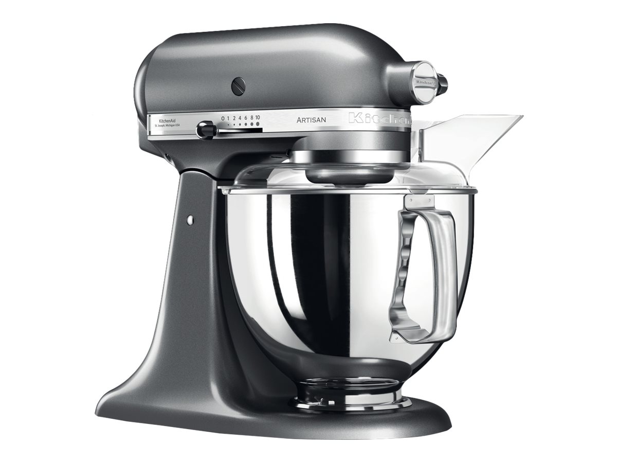KitchenAid Artisan 5KSM175 køkkenmaskine med ekstra tilbehør 4,8 L Medallion silver