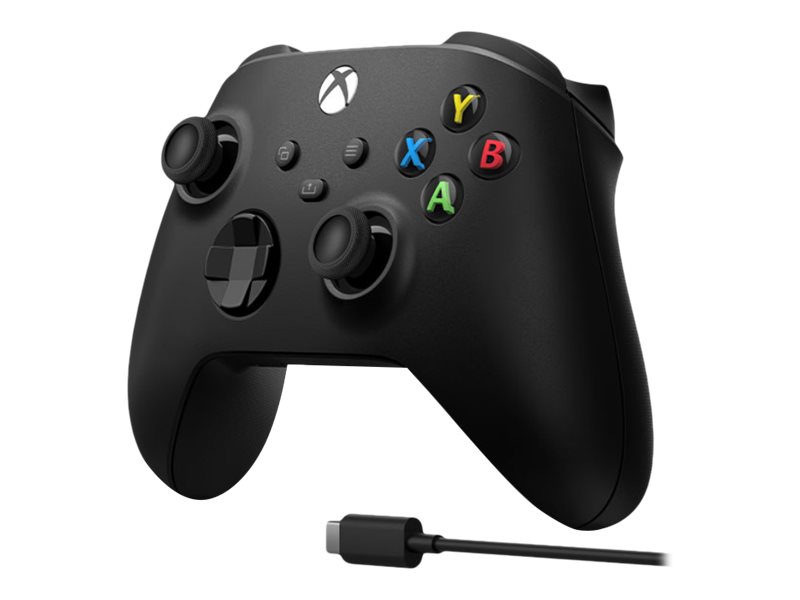 Microsoft Xbox Wireless Controller + USB-C Cable - Gamepad - trådløs - Bluetooth - for PC, Microsoft Xbox One, Android, iOS, Microsoft Xbox Series S, Microsoft Xbox Series X