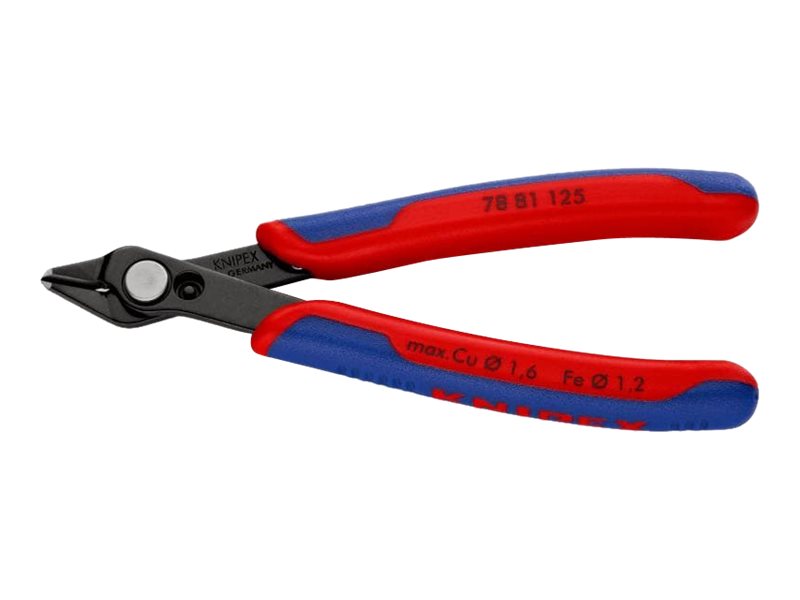 KNIPEX elektronik bidetang super knips bruneret med lille facet 125 mm