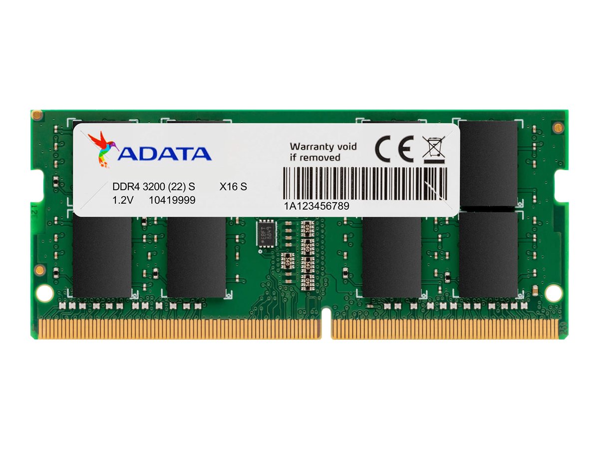 A-Data Premier SODIMM DDR4-3200 - 8GB - CL22 - Single Channel (1 pcs) - Grøn