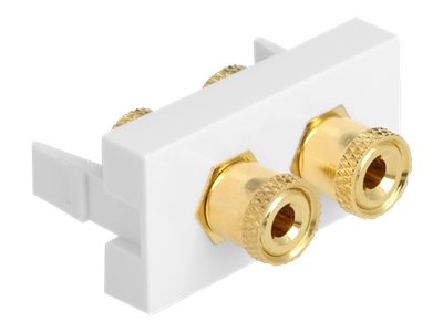 Delock Easy 45 - klik i-modul - rød/sort ring - hvid, RAL 9003