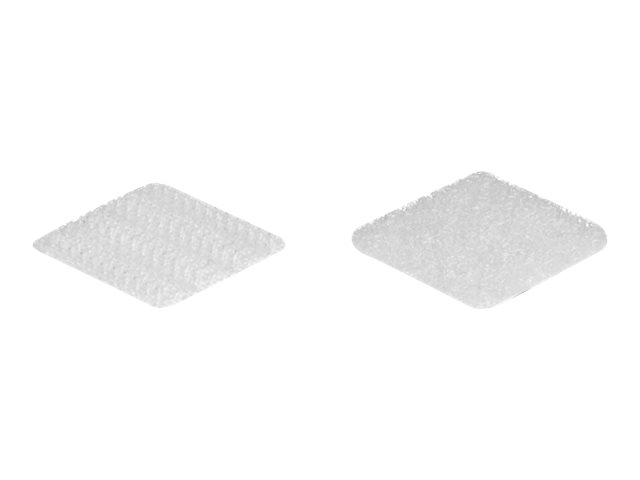 Delock - Krog og løkke-prik - kvadratisk, selvklæbende - hvid (pakke med 64)