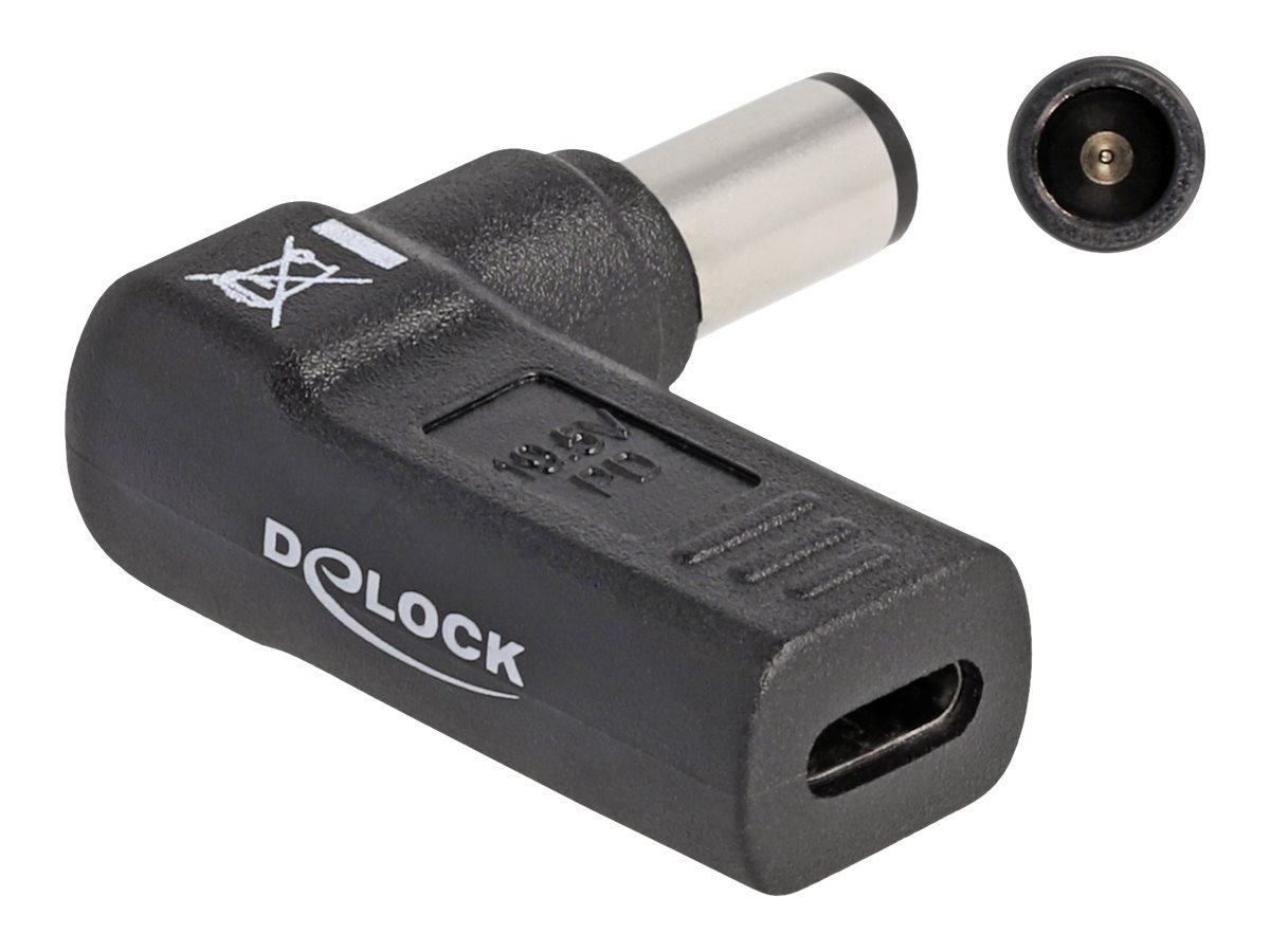 Delock Adapter for Laptop Charging Cable USB Type-C? female to Dell 7.4 x 5.0 mm male 90° angled