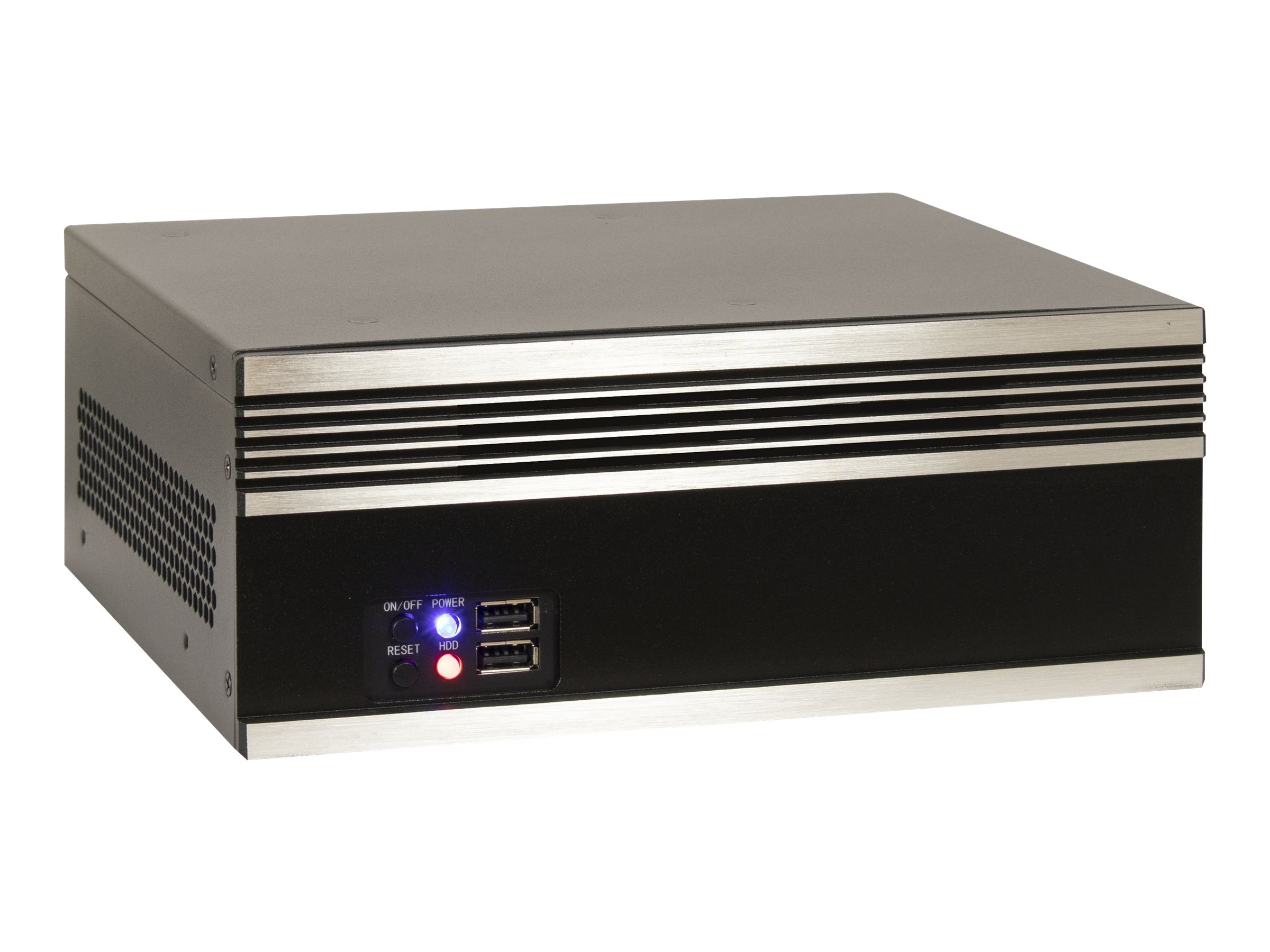 Inter-Tech IPC S21 Ultralille formfaktor Mini ITX Sort Grå Sølv