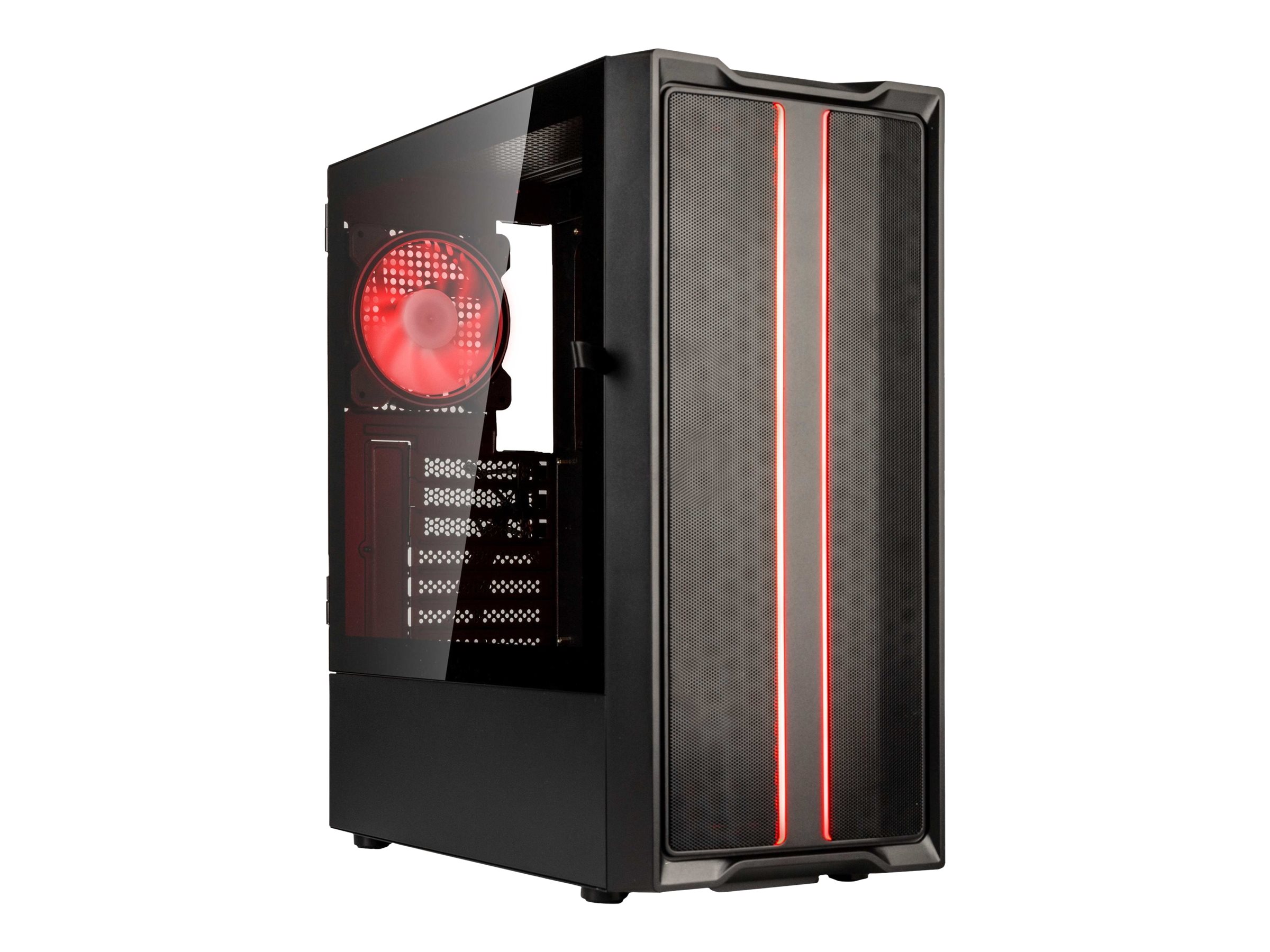 Kolink Inspire Series K12 Midi Tower ARGB Gaming Case - Black Window Kabinet - GEEKD.dk