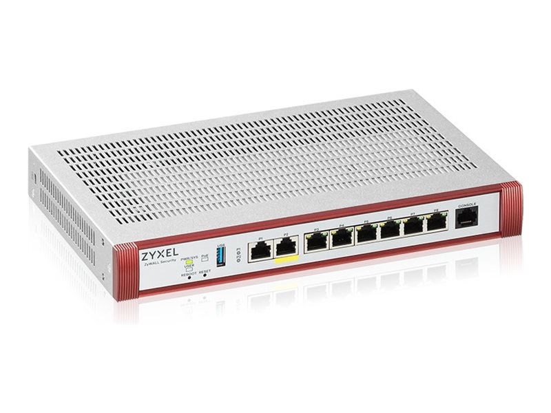 Zyxel ZyWALL USG FLEX 200HP - Firewall - 1GbE, 2.5GbE - cloud-administreret