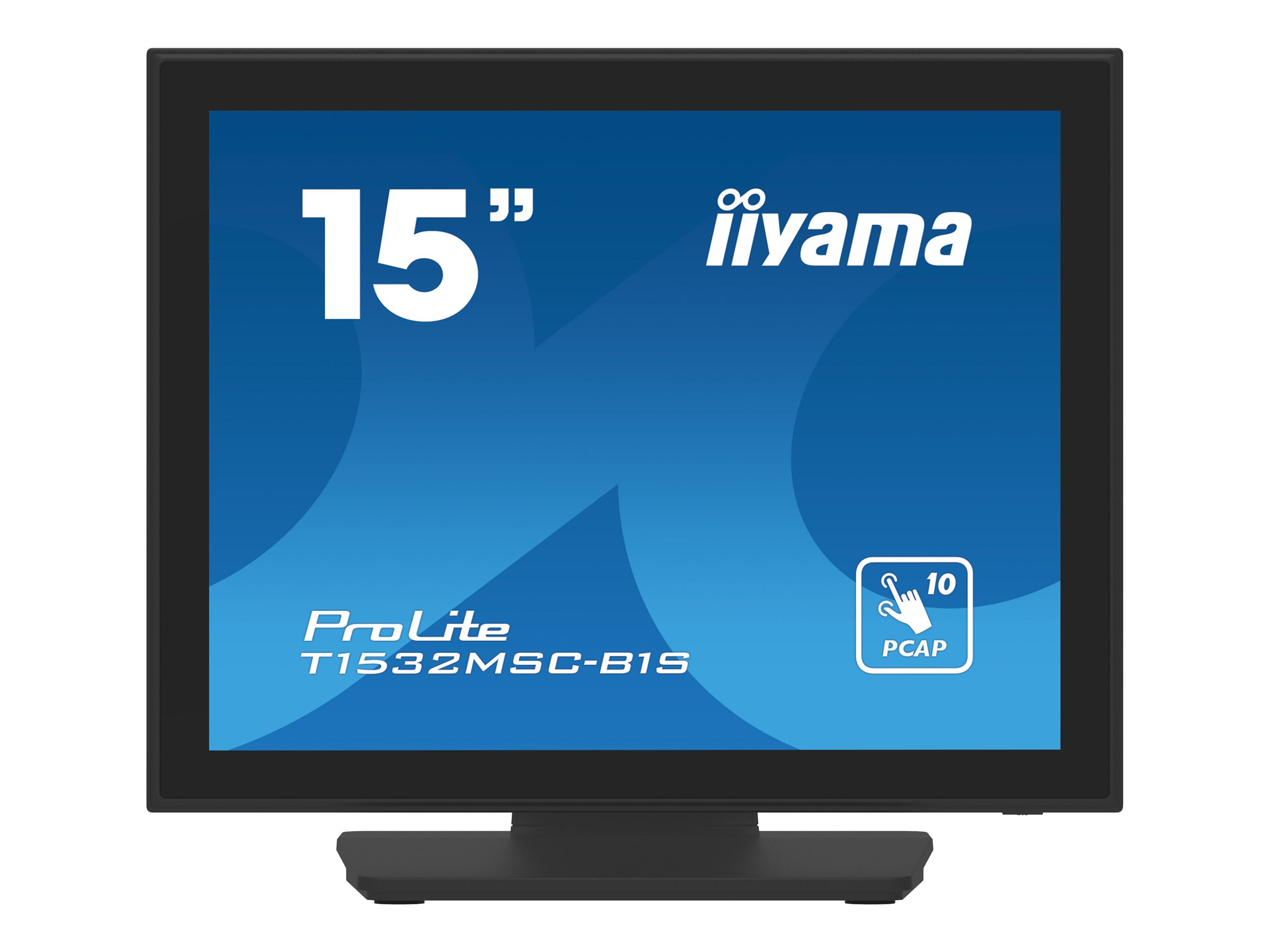Iiyama Prolite T1532msc-b1s Computerskærm 38,1 Cm (15 tommer) 1024 X 768 Pixel Xga Lcd Berøringsskærm Sort 15 tommer 1024 × 768pixels Tn 4:3