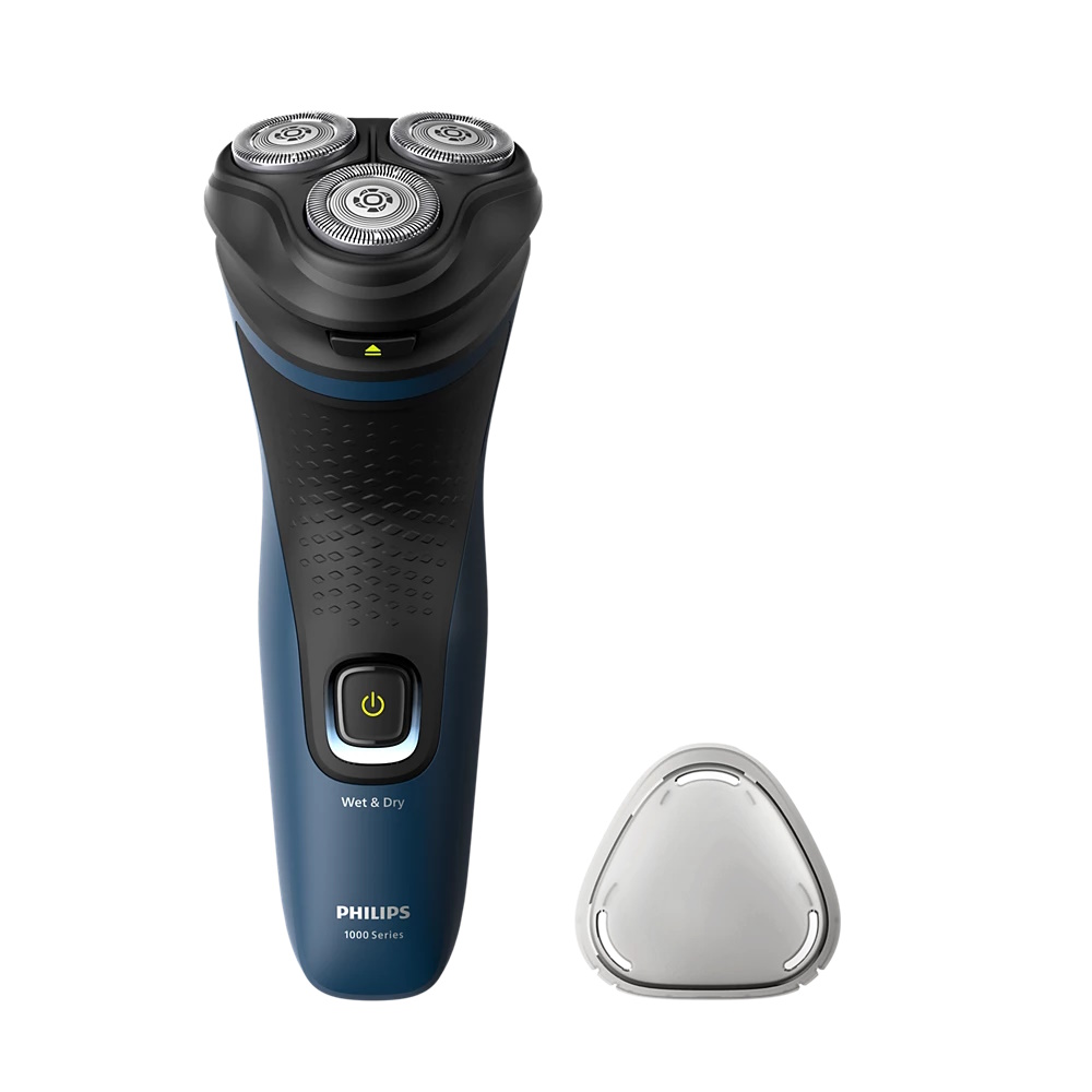 Philips S1151/00, Rotations shaver, Sort, Blå, Batteri, Nikkel-Metalhydrid (NiMH), 40 min., 8 t