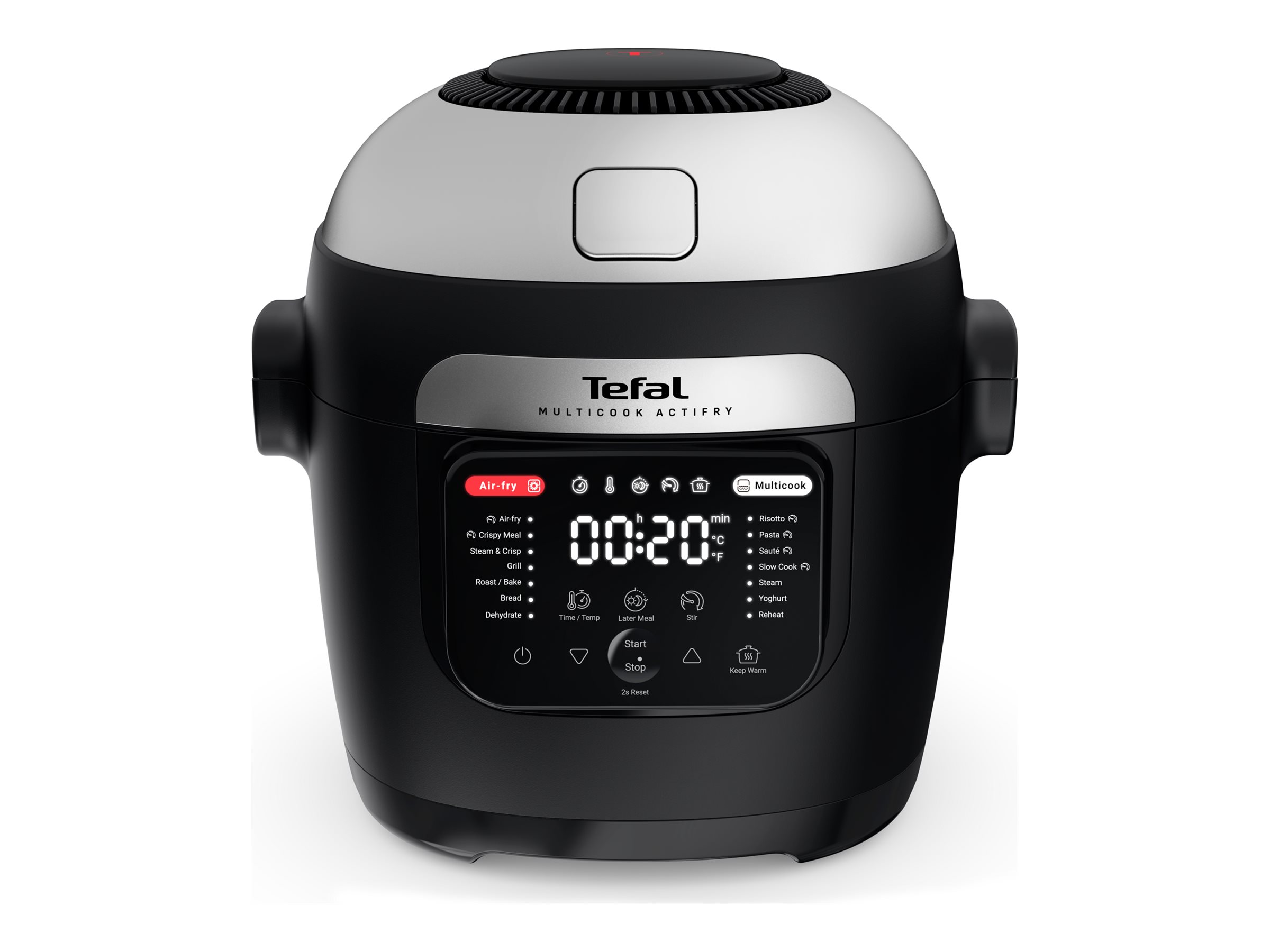 Tefal ActiFry MY741CF0 Multicook Varmluftsrister/multimadlavningsapparat 1.334kW Sort/ sølv