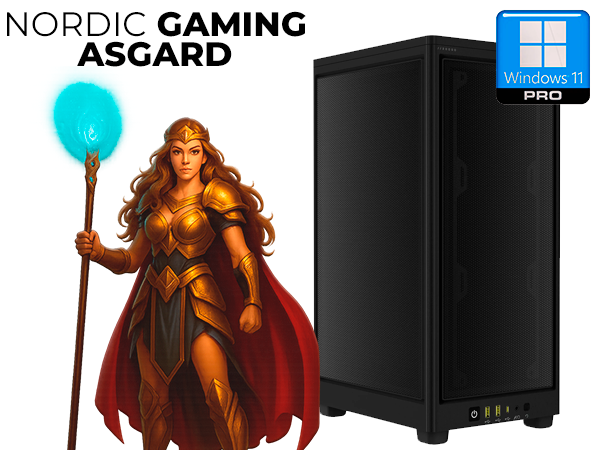 Nordic Gaming Asgard Freja V2 Gaming PC | Ryzen 7 32GB RTX 5070 2TB W11P