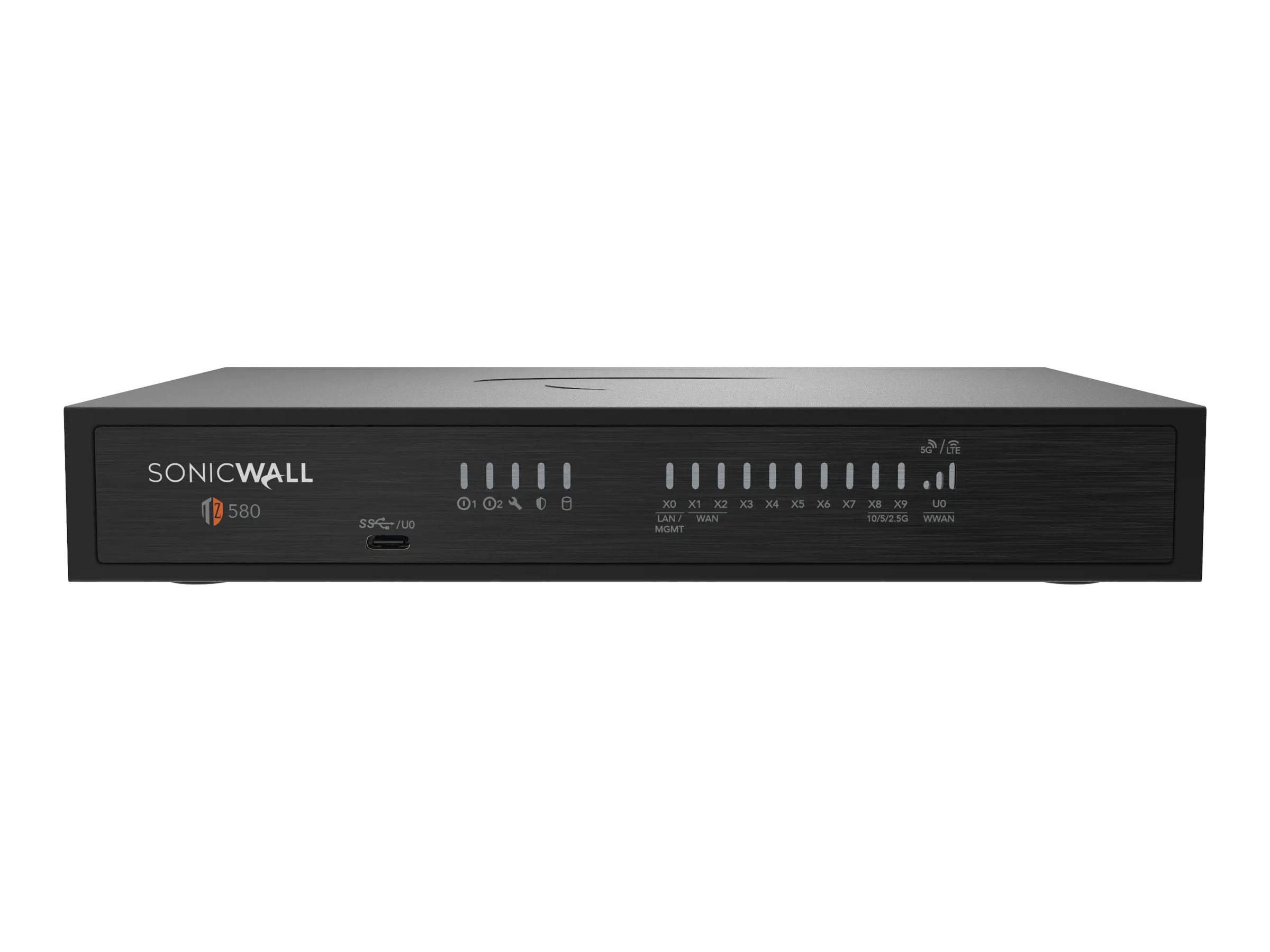 SonicWall TZ Series (Gen 8) TZ580 Sikkerhedsudstyr Desktop