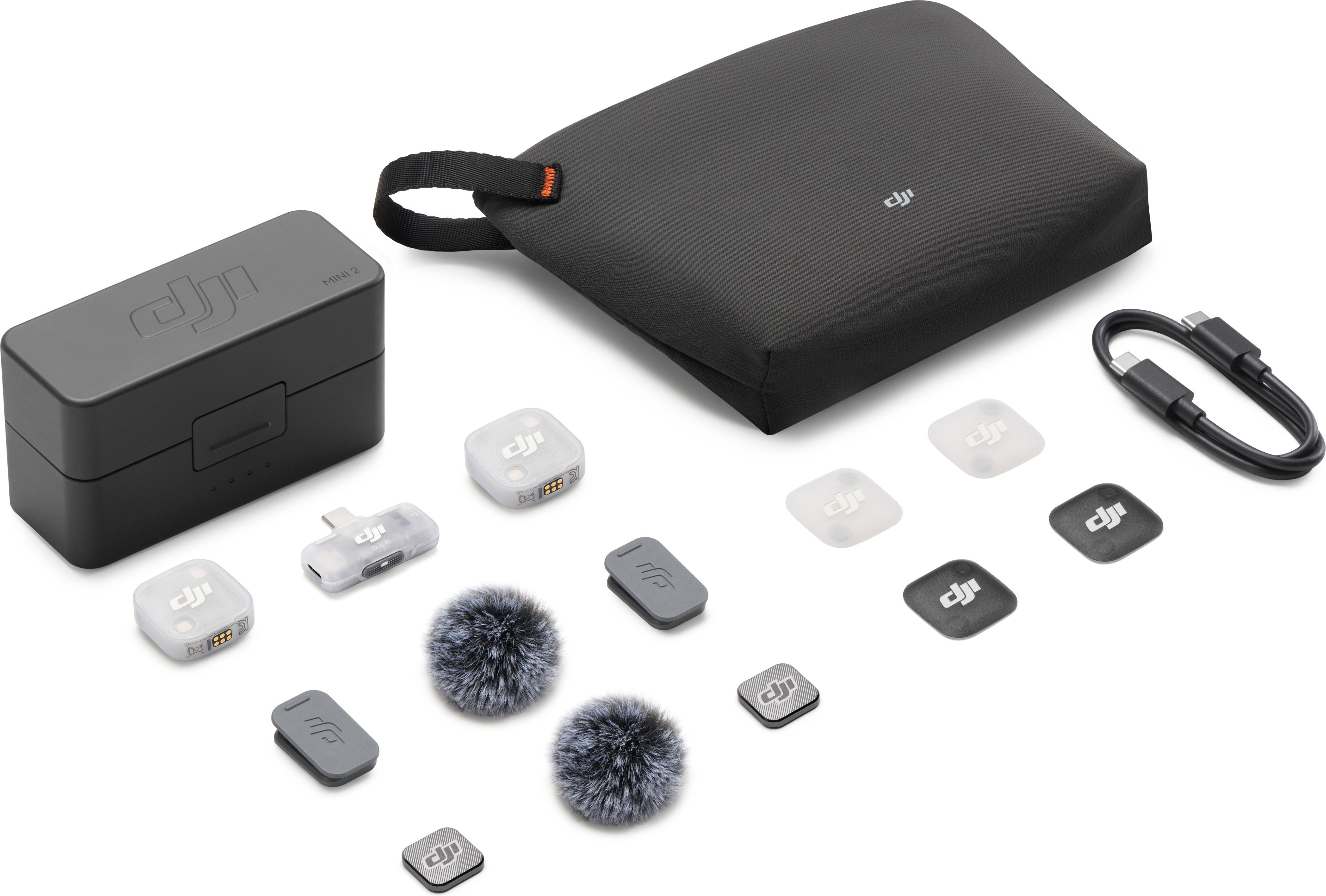 Dji Mic Mini 2 Trådløs Mikrofon Med 2 Tx Og 1 Mobil Rx