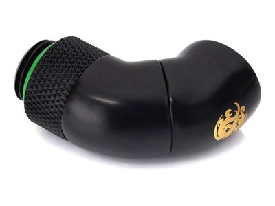 Bitspower G1/4" Matt Black Dual Rotary 90-Degree IG1/4" Extender