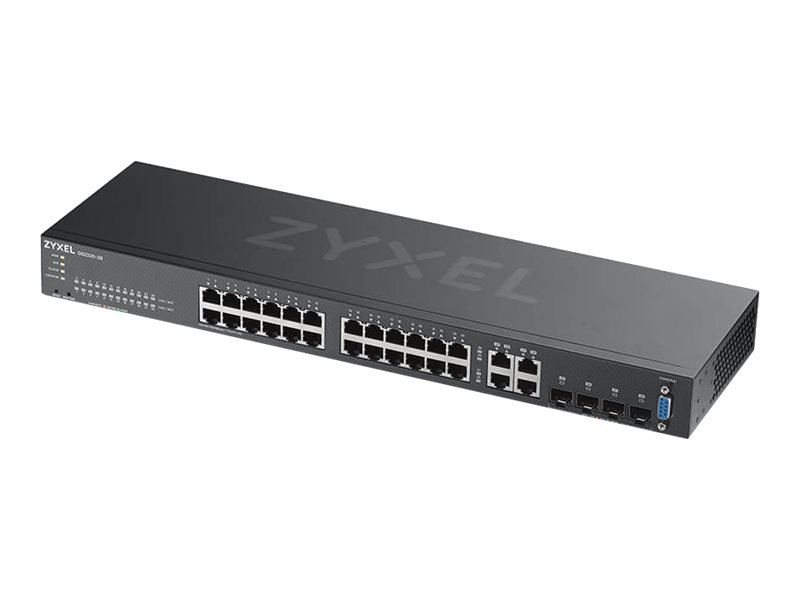 ZyXEL GS2220-28 netværksswitch, 28 porte, sort