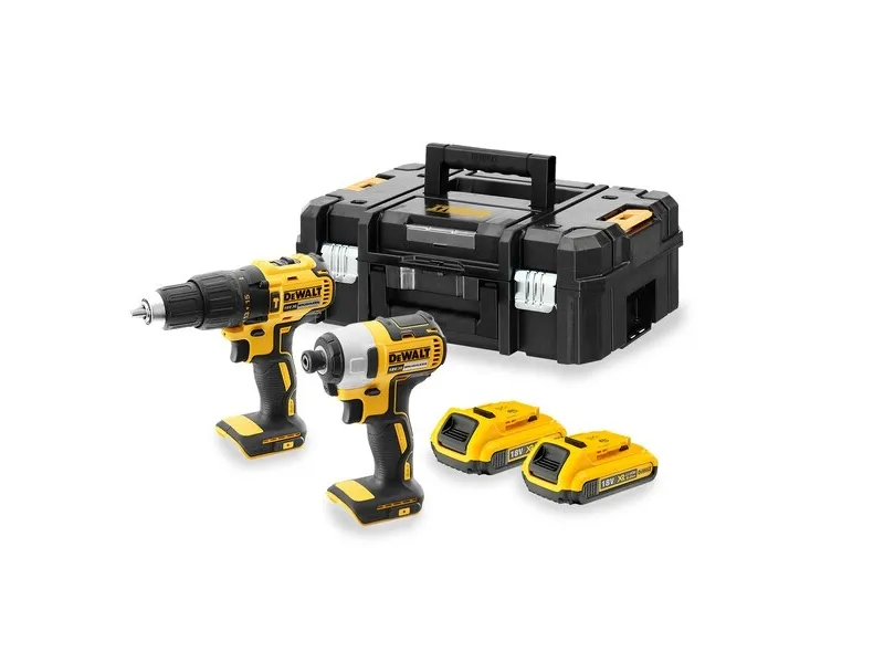 DeWALT DCK2060D2T-QW, Slagnøgle, Pistolhåndtag, Gul, Batteri, Lithium-Ion (Li-Ion), 2 At