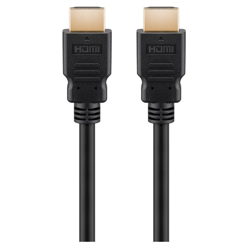 Goobay Ultrahøjhastigheds HDMI™-kabel med Ethernet, certificeret HDMI™ stik (type A) > HDMI™ stik (type A), 1 m